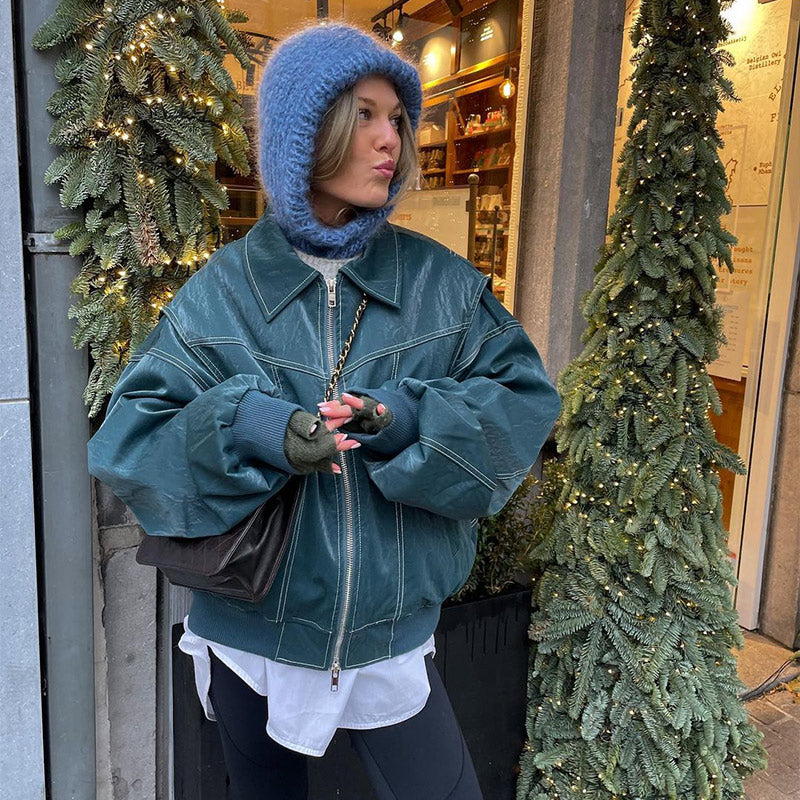 Jacket en Cuir Élisa Éclat d'Hiver