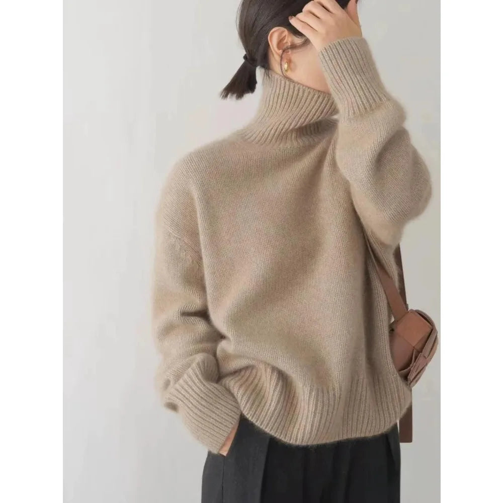 Pull à col roulé avec design fendu Pull à col roulé avec design fendu