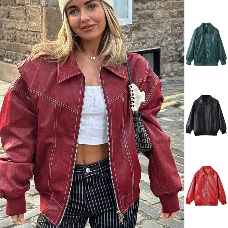 Jacket en Cuir Élisa Éclat d'Hiver