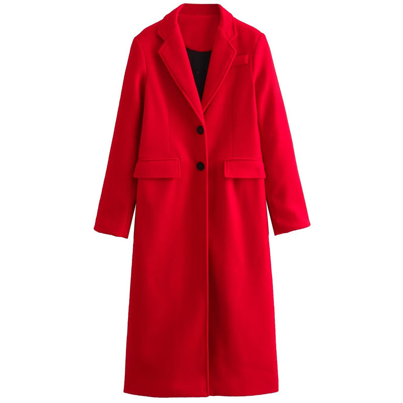 "Éclat de Noël" Manteau Rouge Élegant